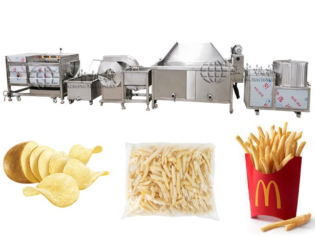 Semi-Automatic French Fries Potato Chips Production Line