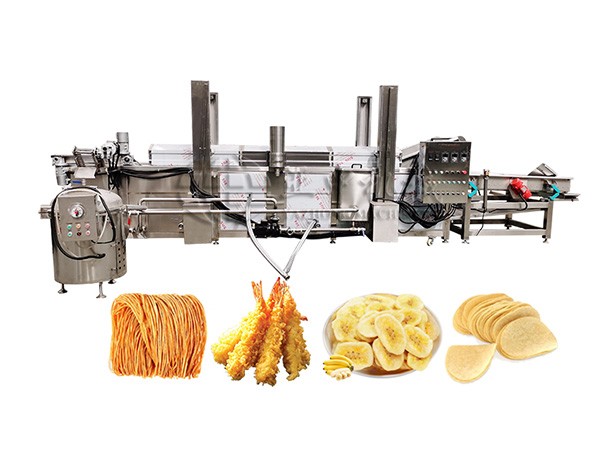 Automatic Continuous Snack Frying Machine