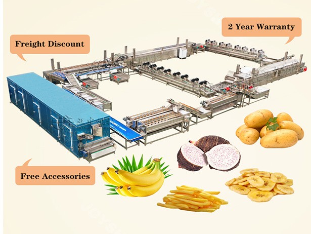 Complete Banana Chips Production Line with Good Design