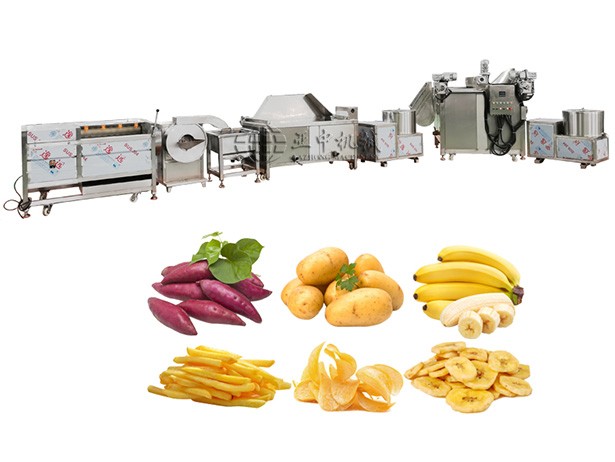 Semi-Automatic French Fries Potato Chips Production Line